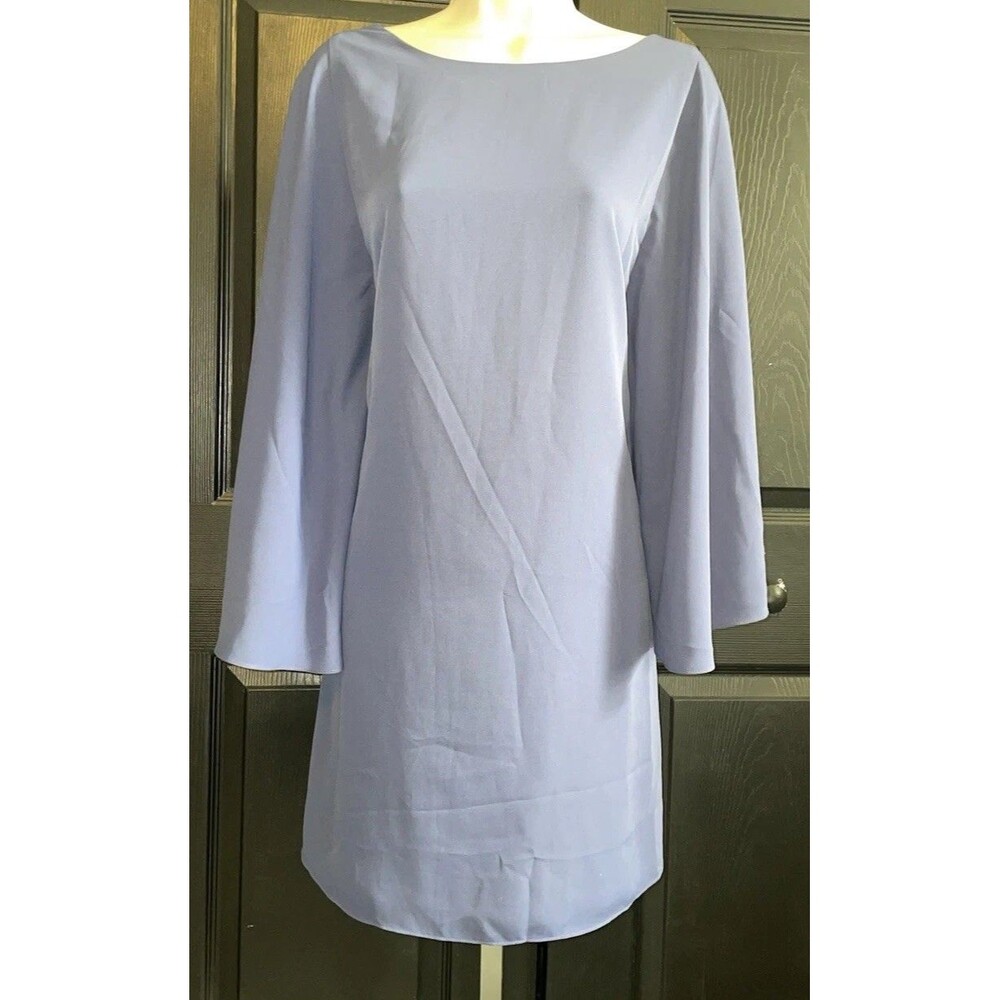 Chelsea 28 by Nordstrom Slate Blue Cape Sleeve Shift Dress Size S